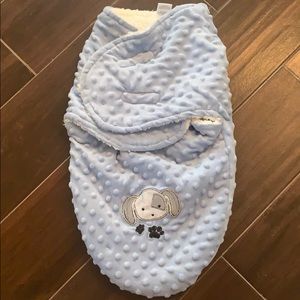 Cozy fleece swaddle 0-3 mo